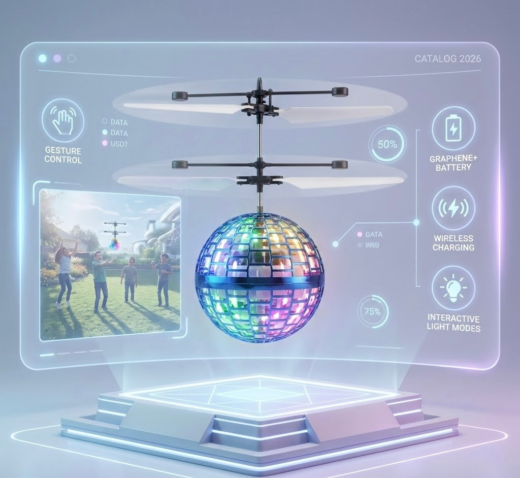 Latająca kula LED - Magiczna Zabawka Interaktywna